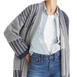 NWOT // MADEWELL Patchwork Collage Cardigan